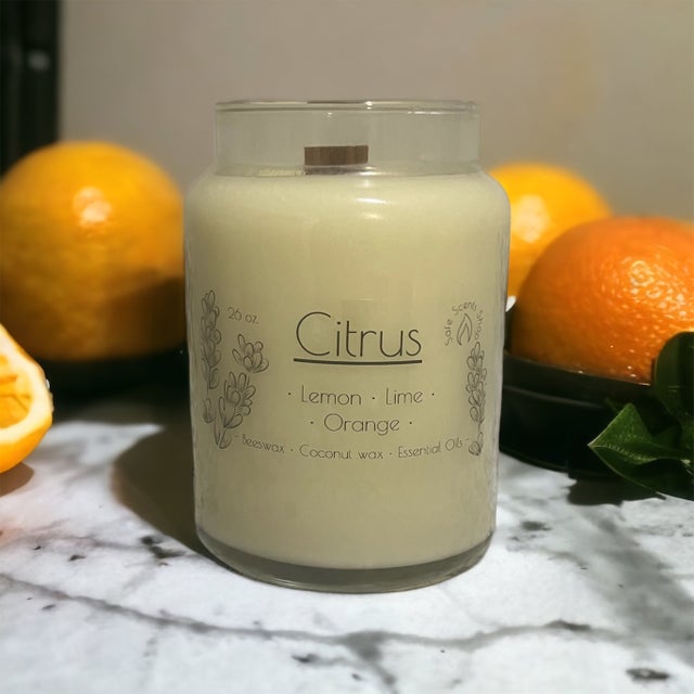 Citrus Candle | Zesty & Energizing Citrus Blend | Safe Scents Shop